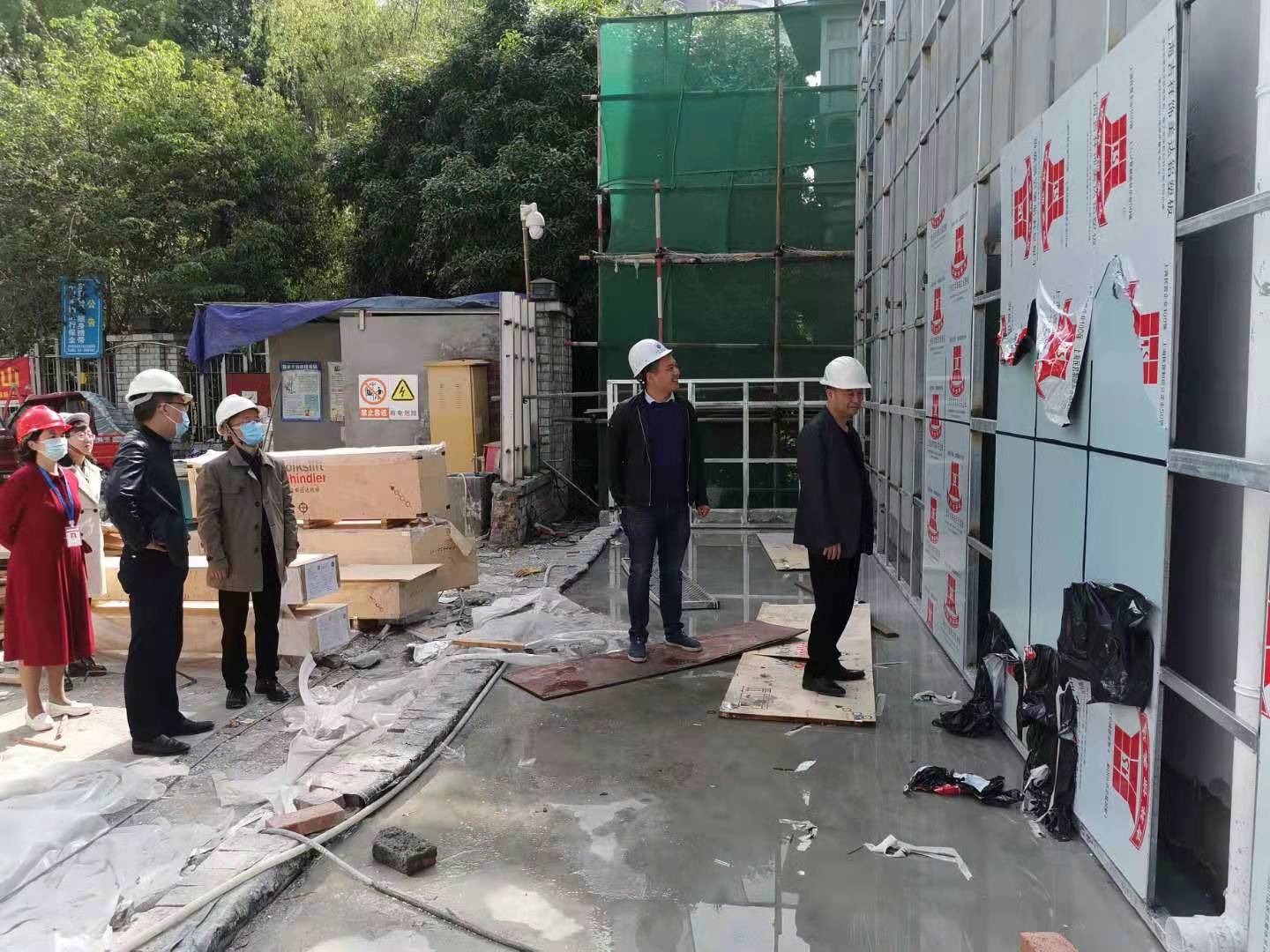 院领导现场视察我院在建工程项目